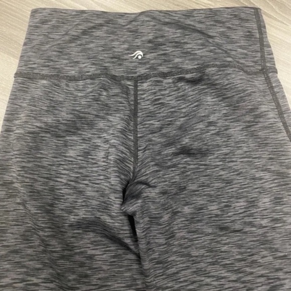 Ideology Workout Pants Athletic Leggings w/ Mesh Mid Rise Grey Women Sz Small. - Picture 10 of 12